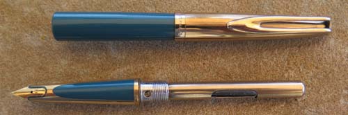 WATERMAN's CF IN BLUE W/ GOLD FOILLED CAP, TRIM, and INLAYS - A GORGEOUS PEN